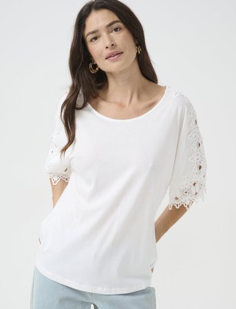 Cream Crlivy T-Shirt - White - S