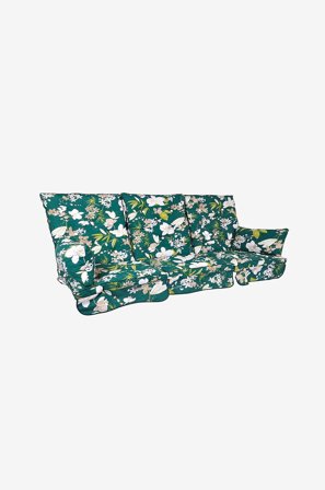 Fritab - Swing hængekøje hyndesæt flock - Grøn - Hynder til hængekøjer - Fra Homeroom