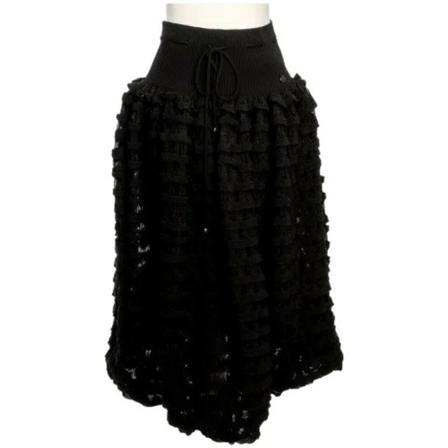 Chanel Vintage Pre-owned Stof underdele Sort, Dame Vintage Nederdele