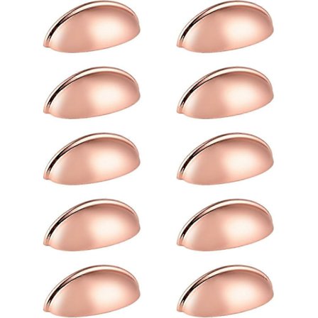 10 kpl 76 mm keittiön kaapin kuppikahva ruusukulta simpukan muotoinen makuuhuoneen laatikon vedin kupari huonekalujen kaapin nuppi