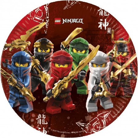 Tallrikar Lego Ninjago 8-pack - Lego Kalas Dekoration - Kalaslagret.se