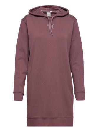 Her Hooded Dress Tr Sweatshirt Trøje Lilla PUMA