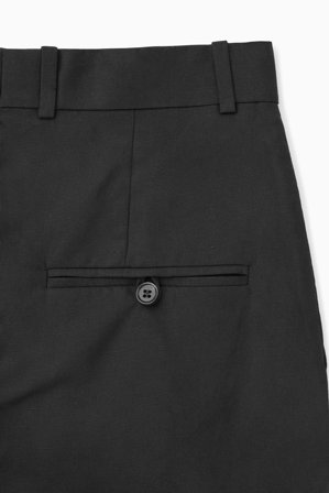 COS Femme Pantalon Tailleur Droit in Noir