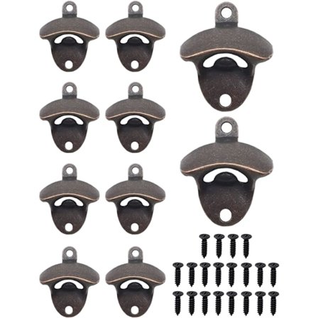 Veggmontert flaskeåpner 10 stykker, Veggmontert flaskeåpner