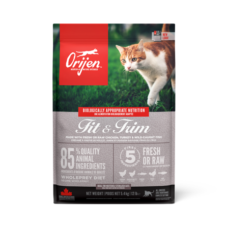 Orijen - Cat Fit & Trim Grain Free - tørrfôr til katter 5,4 kg - Katt - Kattefôr & kattemat - Tørrfôr for katt - ZOO.no