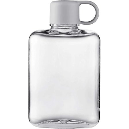 Flat Vannflaske Lekkasjesikker Vannkopp Klar Drikkekopp Jenter Vannflaske 360ml for Trening