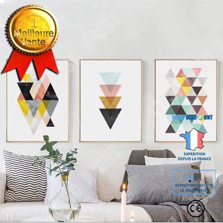 Affisch - TD - Nordisk Geometrisk - Abstrakt - Rektangulär - 40 cm