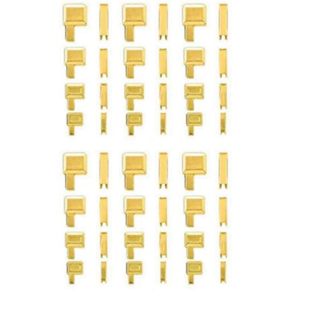 Glidelås Reparasjonssett Innsettingsstift Glidelåser Bunn Glidelåser Stopper Metall Glidelåser Hodeskyvere Holder For Klesreparasjon