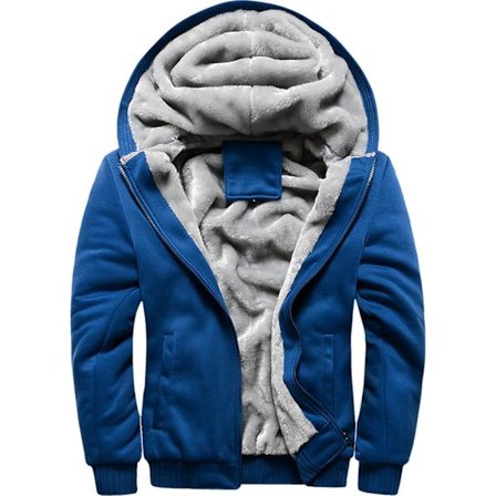 Herre Pullover Termisk Sherpa Foret Jakker Vinter Træning Fleece Hoodie Lynlås Uld Varme Tykke Frakker Ydertøj