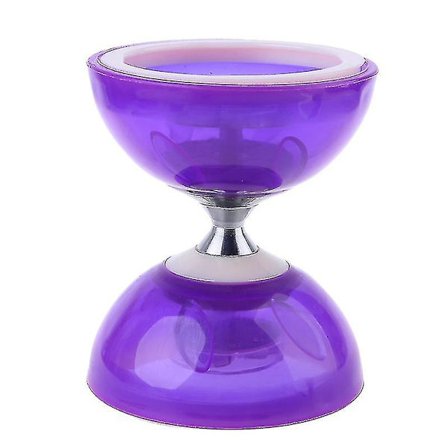 Diabolosett (4 farger, 2 størrelser) med trippel kulelagerkobling, fargematchende fiberhåndstaver, diabolostreng og pose [DmS]