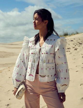 Noella Skye Jacket - White - XXL