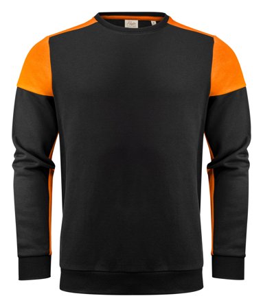 Printer Prime Crewneck Genser Svart;Appelsin, Klær