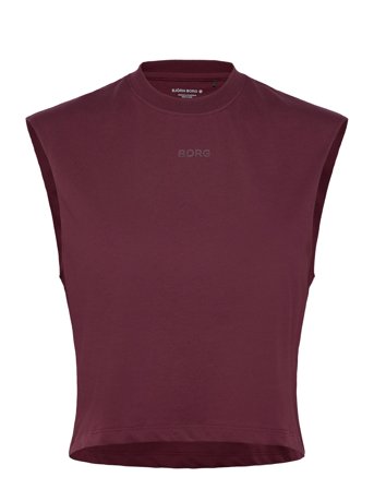 Borg Cropped Tank Top Burgundy Björn Borg