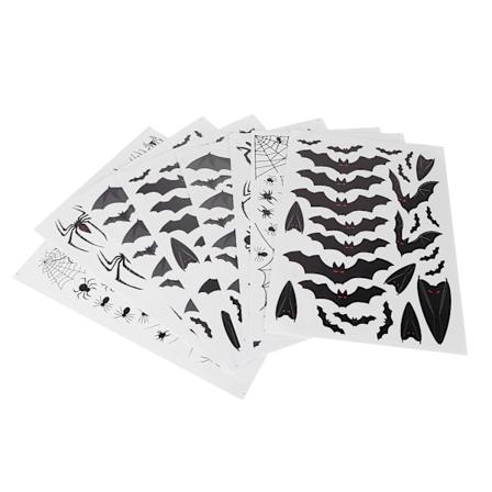 Halloween Vindueklistermærker - 8 stk. Aftagelige DIY Dekoration til Hjem, Skønhedssalon