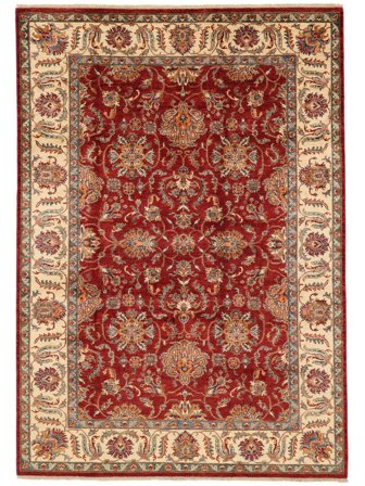 Tapis Ziegler Fine 209X298 Marron/Rouge Foncé (Laine, Pakistan)