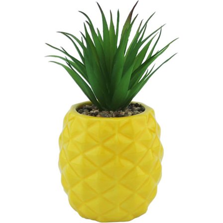 Kunstig kjøttdekorasjon i harpiks potte - falsk ananasplante