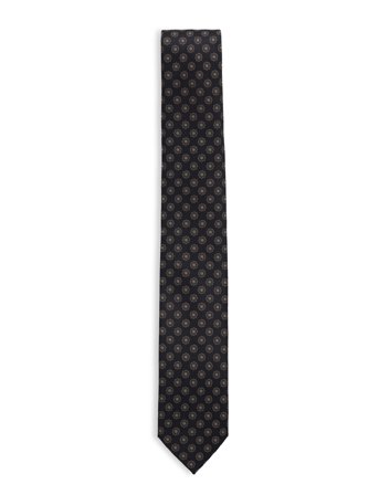 Lindbergh Black | Tie With Pattern 7 Cm | ONE SIZE