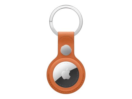 Apple Airtag Finewoven Key Ring Fox Orange