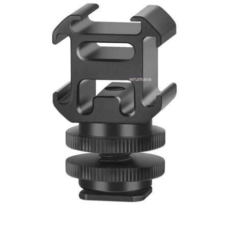 Aluminium kamera varm sko feste adapter video trippel kald sko brakett lys