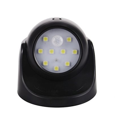 Utomhusvägglampa med rörelsesensor Utomhus LED-belysning Trådlös batteridriven belysning 360 graders rotation och lutning