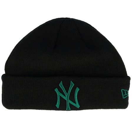 Kinder New Era - MLB Schwarz cuff Mütze - Kinder New York Yankees Kinder League Essential Bean Black Cuff @ Hatstore