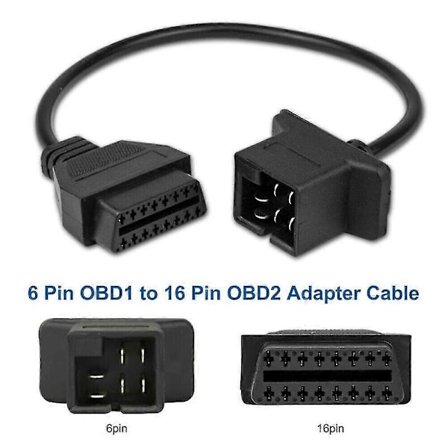 6-pins OBD til OBD2 Adapterkabel for Feilkodeleser for Chrysler Jeep Dodge