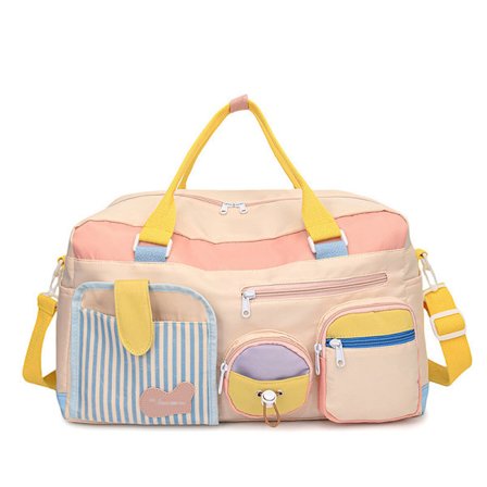 Sports Gym Bag For Stor Kapasitet Våt Og Tørr Separasjon Yoga Fitness Bag (Rosa)