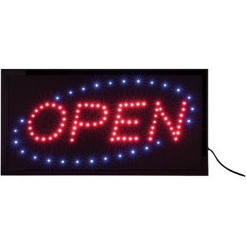 LED-skilt "Open" 24x48 cm