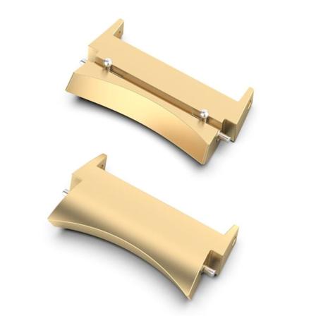 1 par universalanslutning för klockarmband i rostfritt stål - Guld Guld