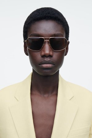 COS Women's Vista Sunglasses - Aviator in Black