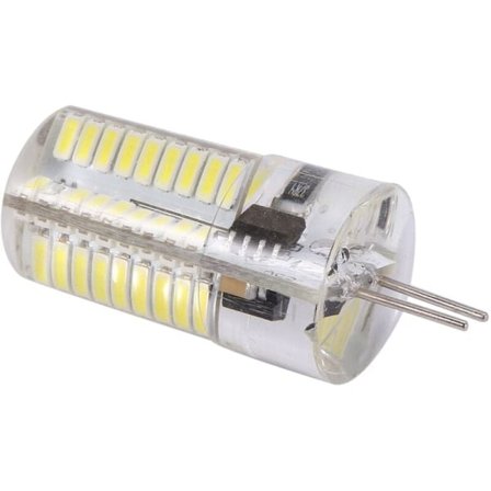 Dæmpbar LED-majslampe Mini Silikonepære 72 SMD 4014 G4 220V 200V-240V Udskift Halogenpære Ren Hvid (Kold)