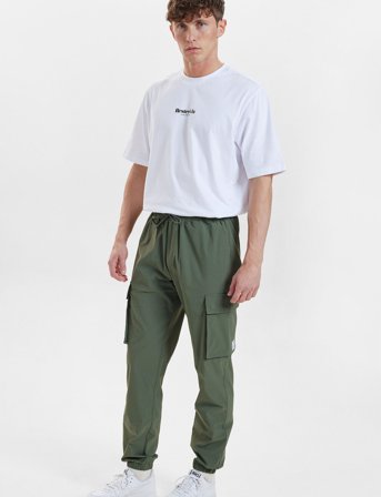 Resteröds Nylon Cargo Pants - Khaki green - S
