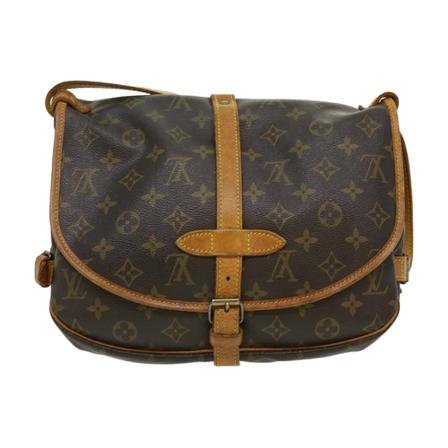 Louis Vuitton Vintage, Pre-owned Saumur 30 Monogram Messenger Bag Bruin, Dames, Maat:ONE Size