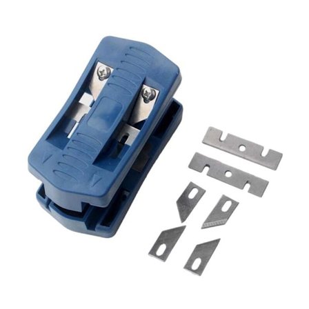 Puinen reunanauhanleikkuri, muovinen reunanauhanleikkuri Kannettava 2-reunainen teippileikkuri puusepille, 2-reunainen puutyöstö