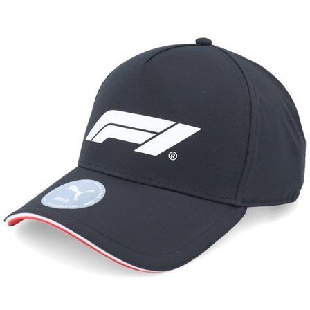 Puma - Motor Schwarz adjustable Cap - F1 Logo Puma Black A-Frame Adjustable @ Hatstore