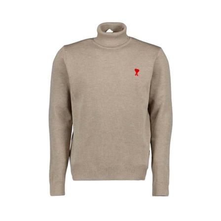 Ami Paris, Turtlenecks Beżowy, Mężczyzna, Rozmiar: M