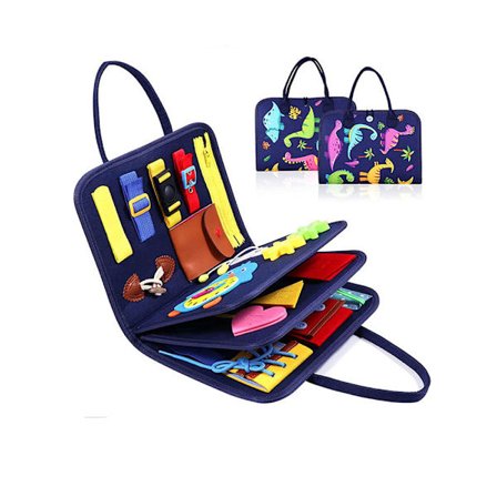 4 Layer Montessori Sensory Educational Activity Board Leke