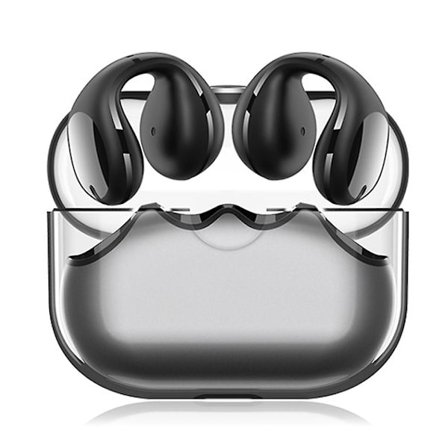 Øreklips Bone Conduction Hodetelefoner Ørepropper Bluetooth 5.2, Trådløs åpne øreklips på hodetelefoner, vanntett sportsløpehodetelefon