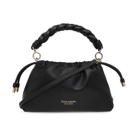 Kate Spade, Meringue Small shoulder bag Zwart, Dames, Maat:ONE Size,gevlochten