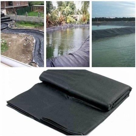 Dammskyddsmatta - 5X4M - Tjocklek 0,12mm - PVC Vattentätt Membran Reservoar Damm Fiskodling Wir7