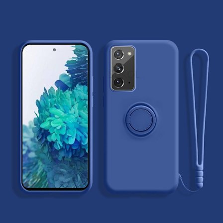 Sam Galaxy A53 5G, TPU Cover, Ring Holder Cover (Navy Blå)
