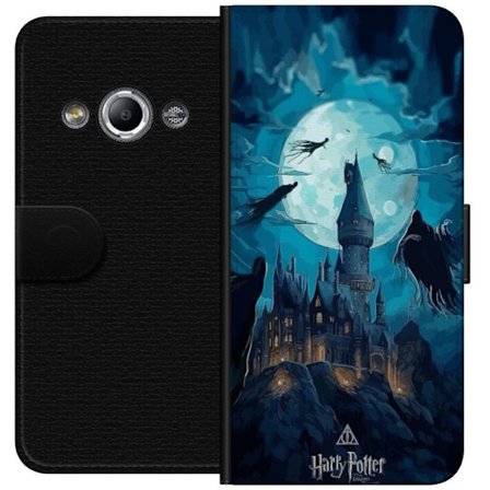 Kompatibel Tegnebogsetui til Samsung Galaxy Xcover 3 Magisk fantasiillustration med slot i måneskin og svævende væsener, mørk eventyrstemning insp