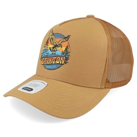Brixton - Beige trucker Cap - Ridgewood C Hat Copper/Copper A-Frame Trucker @ Hatstore