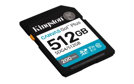 Kingston 512GB Canvas Go Plus Gen4 SD-kort, UHS-I, U3, V30, A2