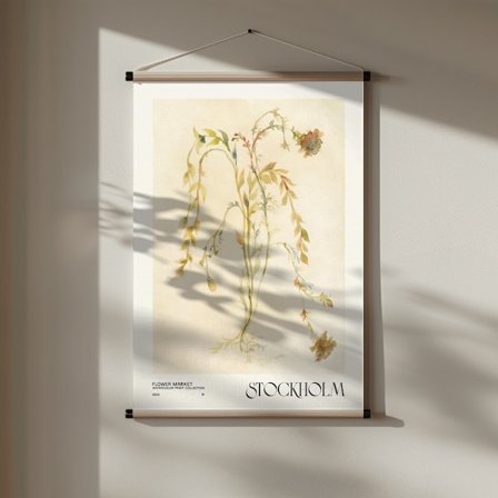 Watercolor print collection. Flower market - Stockholm Poster 30x40 cm