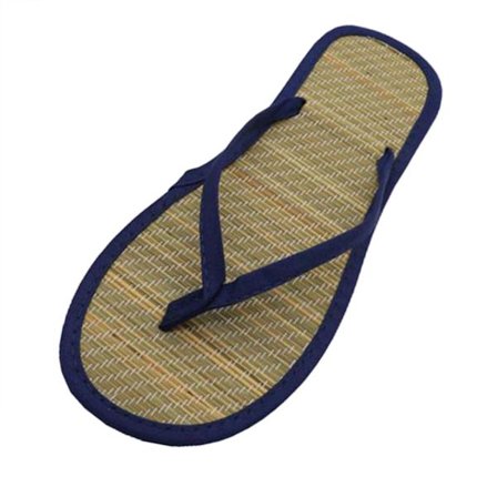 Dames Fladde Flip Flops Komfortable Anti-Slip Sandaler Stille Bambus Og Rattan Flip Flops