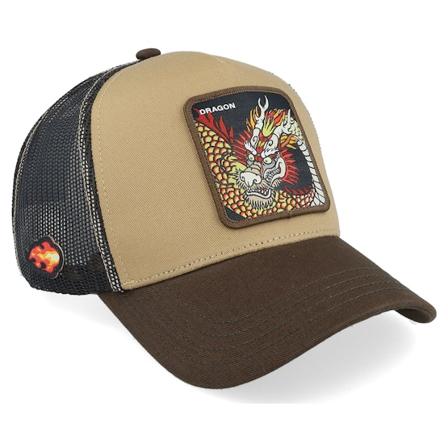 Capslab - Beige trucker Caps - Fantastic Beasts Dragon Grey/Brown Trucker @ Hatstore