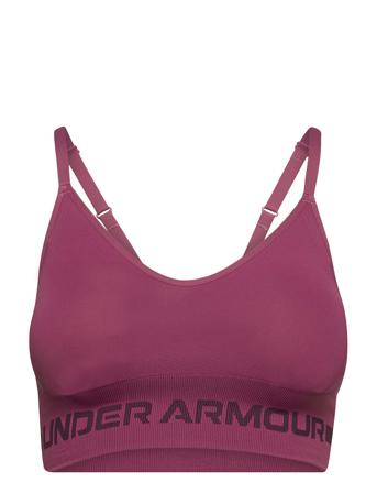 Ua Seamless Low Long Bra Lingerie Bras & Tops Sports Bras - ALL Rosa Under Armour