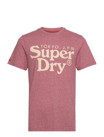 Venue Classic Logo T Shirt T-shirts Short-sleeved Rosa Superdry*Betinget Tilbud