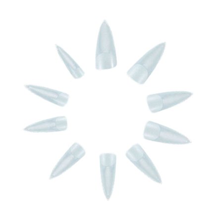 500 negletips Stilettto Ryd løse negle Akrylspidser